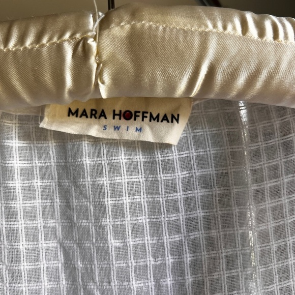 Mara Hoffman swim white maxi Paola cover up beach pool cruise size medium - Picture 9 of 10
